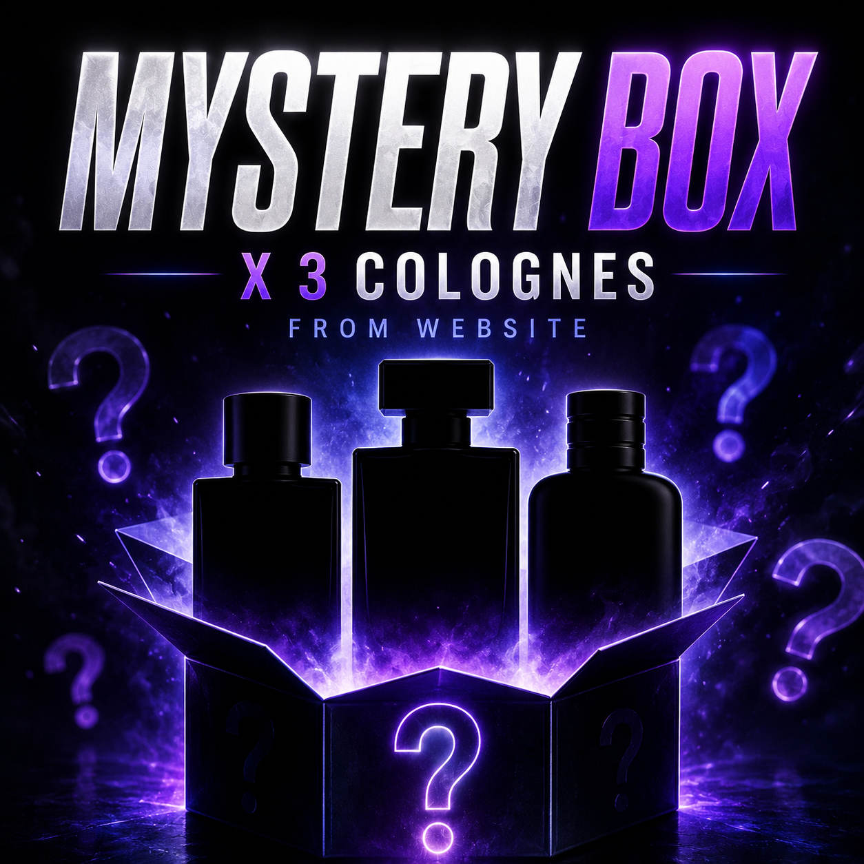 x3 MYSTERY COLOGNE BOX FROM WEBSITE